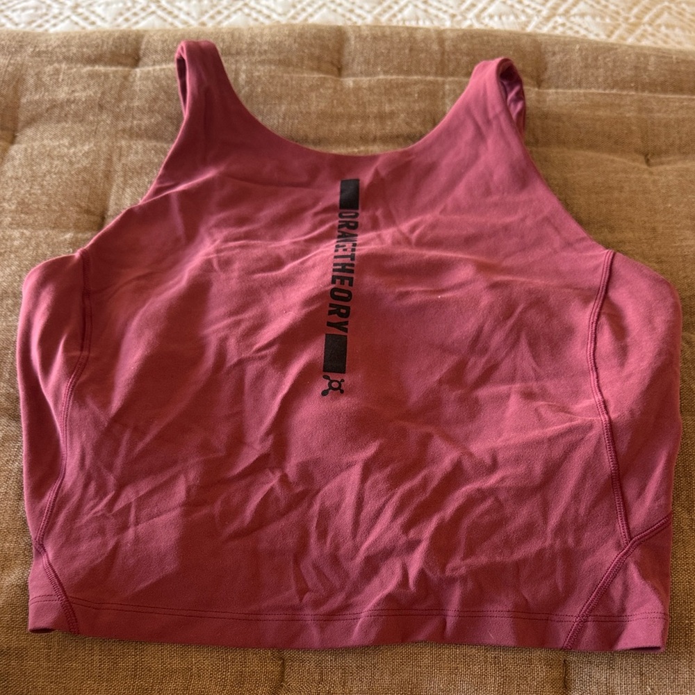 LULULEMON ORANGE THEORY Mauve-Pink Athletic Crop Top